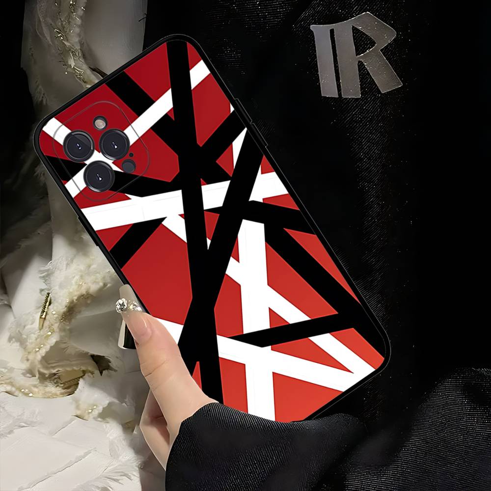 Чехол для телефона E-Eddie Van H-Halen Singer для IPhone 17 16 15 14 13 12 11 Pro Max Plus Mini Силиконовый Черный Чехол