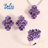 Natural South African Amethyst Fashion Women's Jewelry 925 Sterling Silver Elegant Design Fine Jewelry
