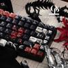 Тематический набор кейкапов Kaneki Ken, 129 клавиш, PBT, для кастомной клавиатуры, профиль Cherry, полупрозрачные кейкапы, аксессуар для механической клавиатуры