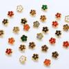 20pcs Handmade Flower Buckles 10 Colors Mini Cartoon Buttons Stuffed Toys Accessories  1/6 Doll