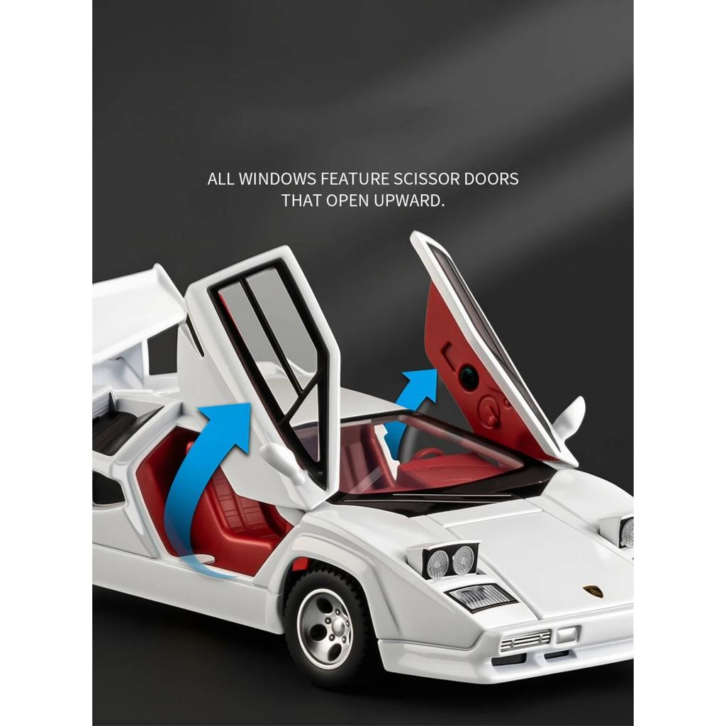 1/32 Lamborghini Countach LP500S Симуляция Сплав Модель Автомобиля Детские Игрушки для Детей Дисплей Украшение Форсаж Игры Ребенок