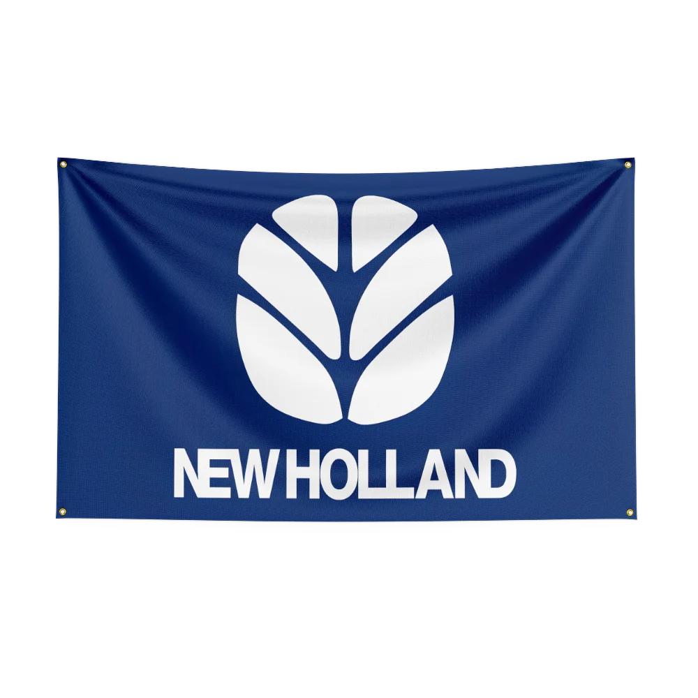 35 футов Тракторы New Holland NHAGs Флаг Полиэстер Цифровая Печать Инструмент Гобелен Баннер Занавес Для Декора Сельское хозяйство