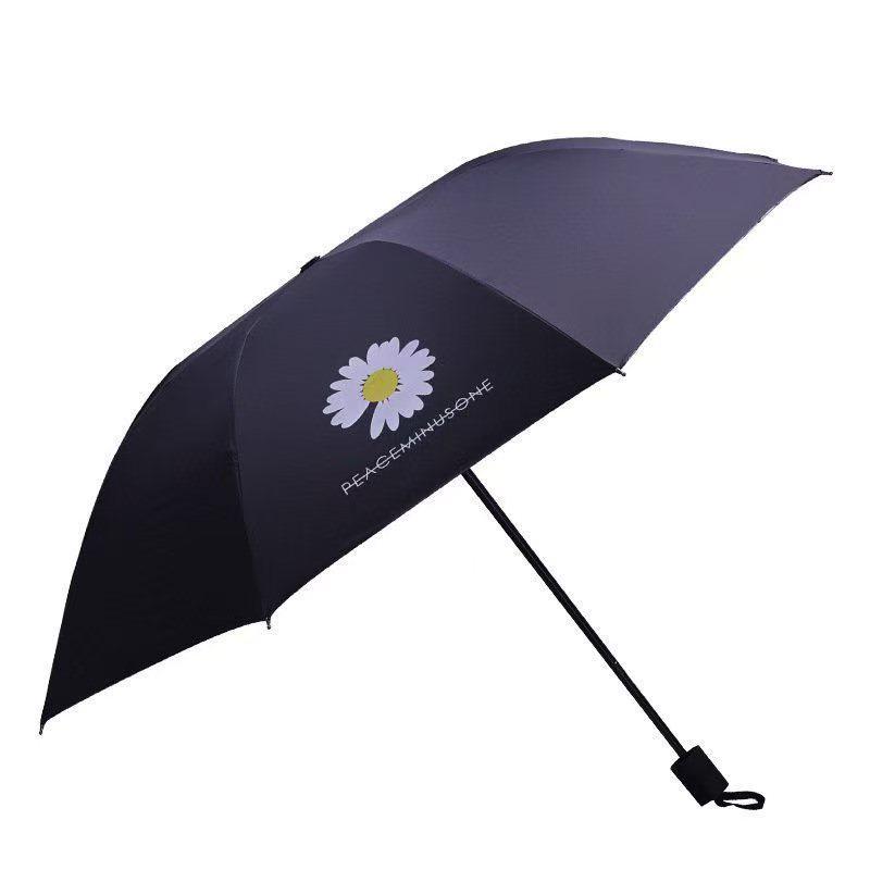 Spot Daisy Eight-Bone Folding Umbrella: Water-Repellent, Sunscreen, Dual-Use for Sun and Rain