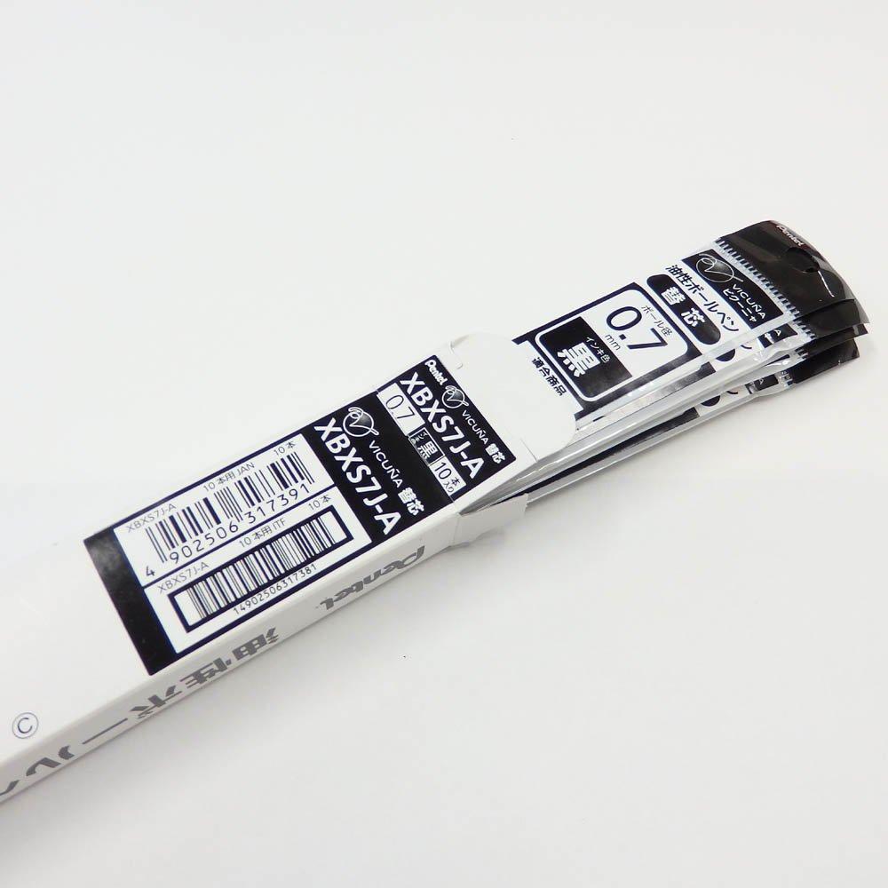 Стержни для шариковых ручек Pentel BXS7J, упаковка 10 штук, XBXS7J-A