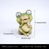Cute Animal Night Light Resin Ornaments Solar Energy Energy-saving Induction Dormitory Kids Room Cartoon Frog Bedside Lamp