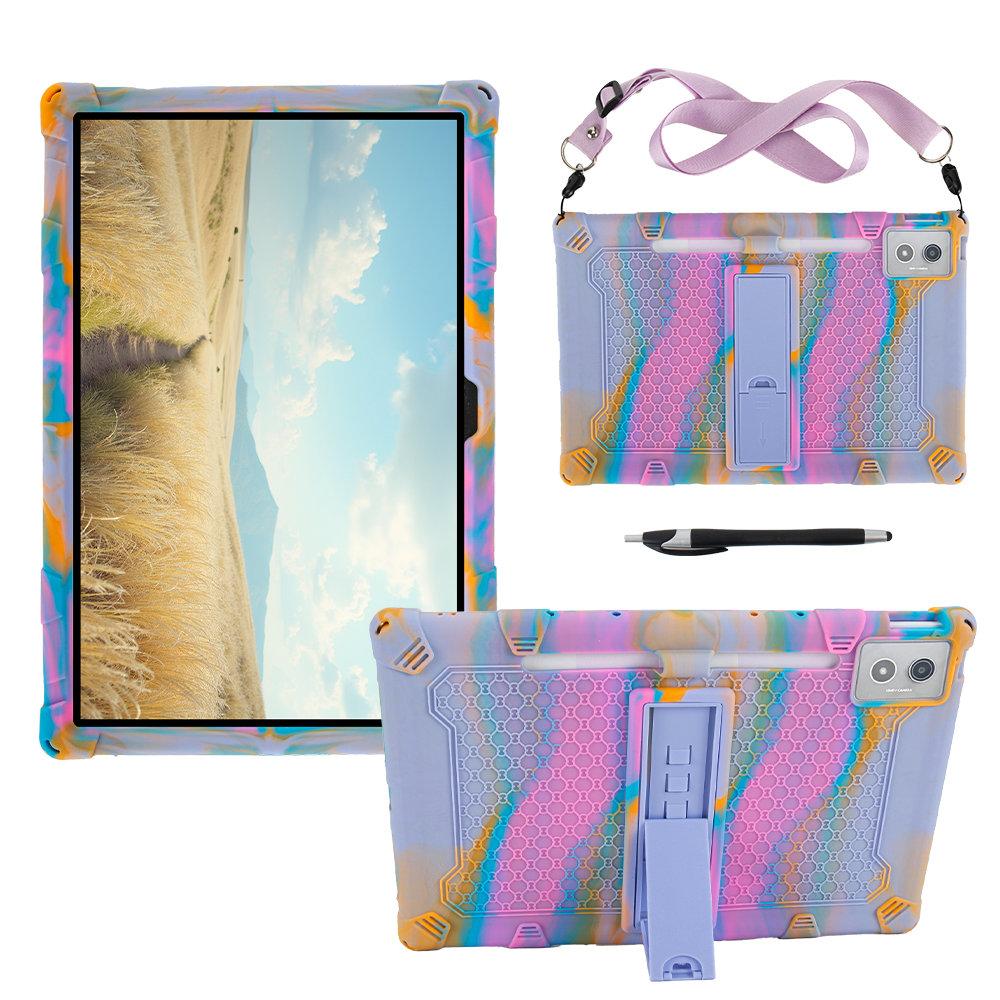 Soft Stand Case For Lenovo Xiaoxin Pad Pro 12.7 2025 12.7 Inch TB-375FC TB-371 Silicone Protective Tablet Back Cover