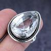 White Topaz Gemstone Handmade 925 Steling Silver Gift Jewelry Ring Size 8.5 A3d49