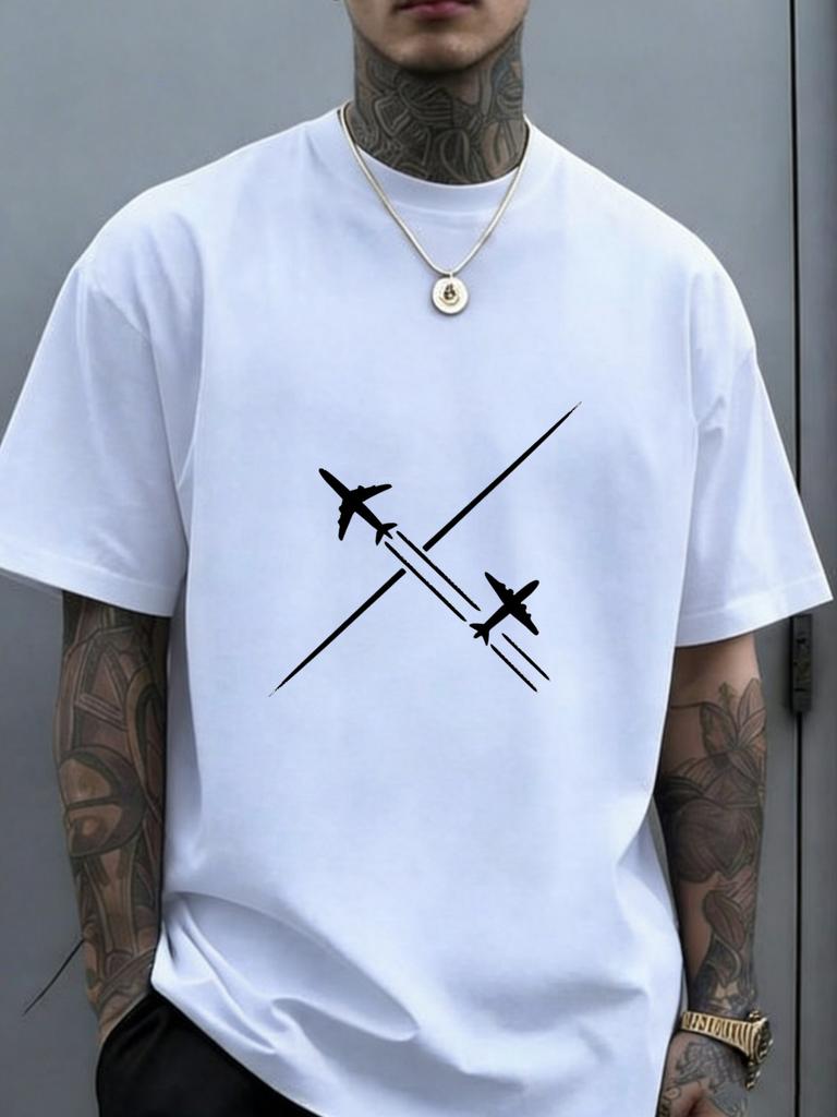 Designed for TeenagersTwo Planes Fly Simply Versatile for Fitness Training Comfortable and Breathable Casual Sports Top