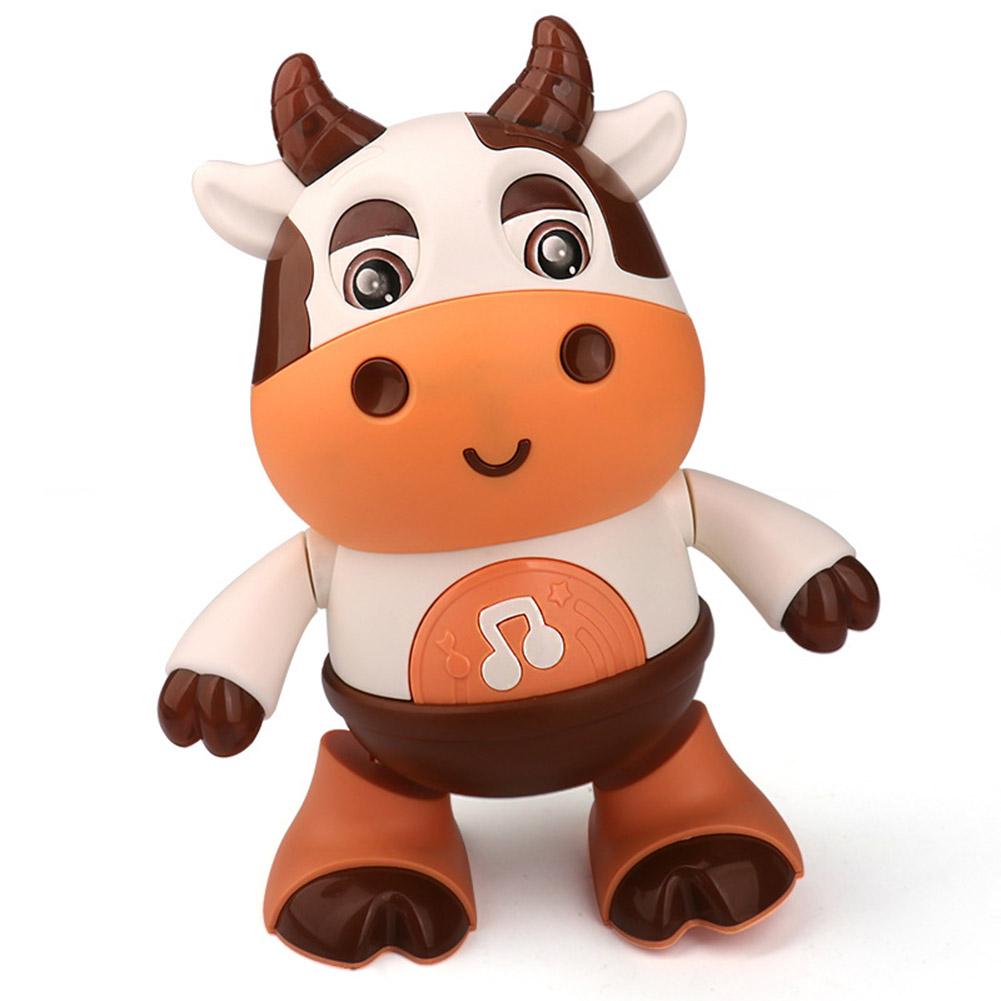 Electric Dancing Cow with Lights Musical Cow Baby Toy Musical Cow Dancing Toy for Kids Toddlers