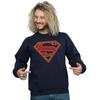 DC Comics Mens Supergirl Logo Sweatshirt