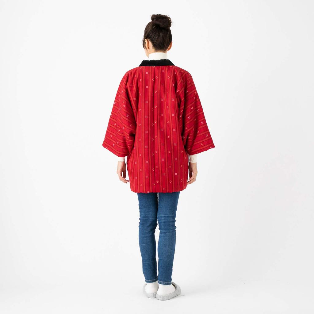 Watanosato Kurume Handmade Hanten Made in Japan Filled with Cotton (Women's) - - (10)