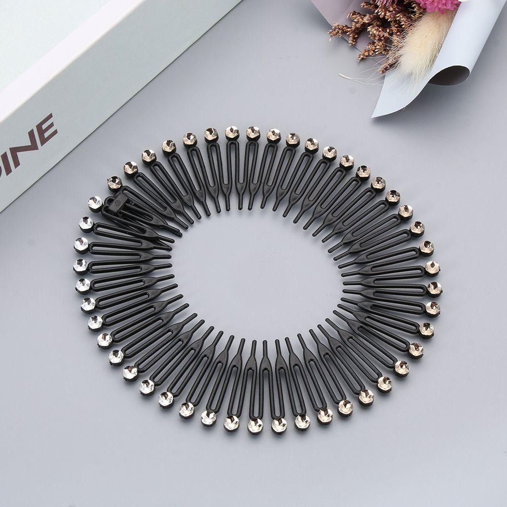 Складная заколка для волос со стразами, эластичная повязка для волос, аксессуары для макияжа, ванны для плавания