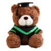 23/28cm Bachelor Bear Plush Toy Soft Bear Animal Doll Doctor Cap Graduation Bear Doll  Party Favors