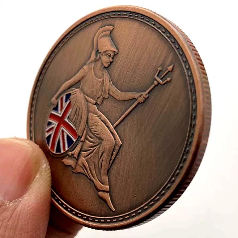British Assault Rifle SA80 Red Bronze Commemorative Coin Collection Coin Sniper Gold Coin Craft Coin Commemorative Medal