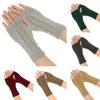 Warm Wrist Arm Mittens Winter Finger Fingerless Gloves Classic Fingerless Ladies Gloves for Women