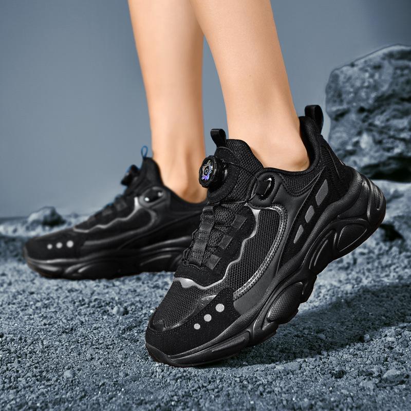 Трендовые туфли для пап на платформе, мужские и женские, BOA, вращающаяся пряжка, пара, повседневная спортивная обувь, сверхлегкая дорожная обувь, обувь для поездок на работу