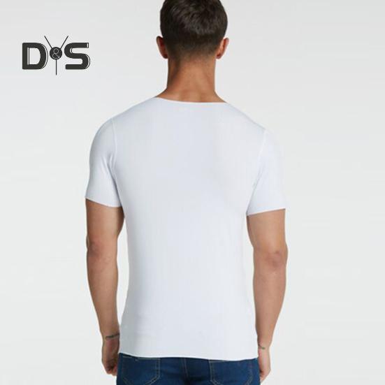 Мужские футболки Ice Silk, повседневная спортивная футболка с коротким рукавом, летняя дышащая влагоотводящая майка с V-образным вырезом