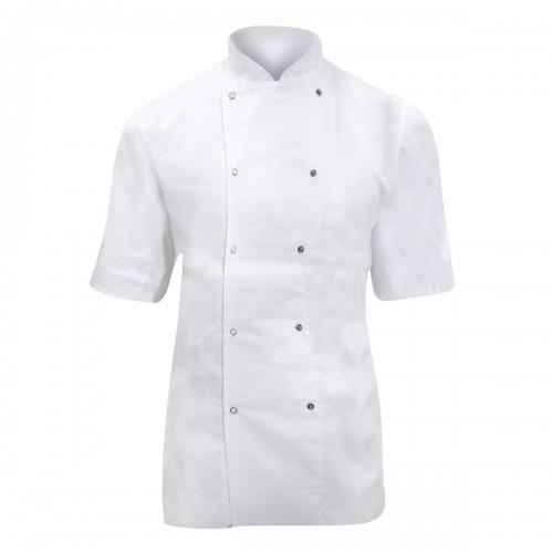 Dennys Женская легкая поварская куртка с коротким рукавом / поварская одежда (комплект из 2 шт.)