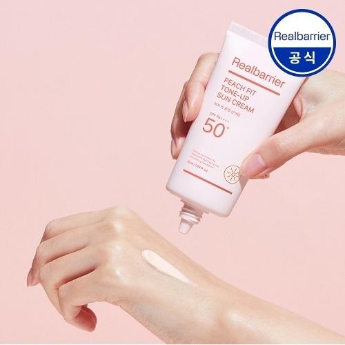 REALBARRIER Peach Fit Tone-Up Sunscreen SPF 50+ PA++++ 50ml_631383