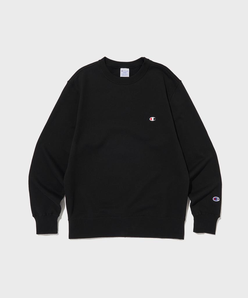 Champion Черная толстовка с круглым вырезом и логотипом C