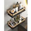 Hole-free Toilet Shelf Bathroom Shelf Aluminum Toilet Washroom Supplies Wall Storage Rack