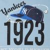 MLB Свитшоты New York Yankees Унисекс Небесно-голубые С круглым вырезом Умеренный Обычный 31MT0C041-50S