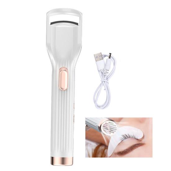 Электрические щипцы для завивки ресниц с подогревом и вентилятором, перезаряжаемые от USB, портативные 2-в-1, многофункциональные женские инструменты для завивки ресниц с быстрым нагревом
