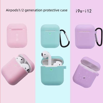 Совместимый силиконовый защитный чехол для наушников i9, i11, i12 и AirPods 2-го поколения
