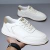 Мужская обувь весна 2025 новая мода на шнуровке спортивная и любительская обувь для серфинга мужские молодежные низкие белые туфли