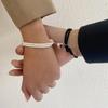2Pcs/Set Couple Bracelets Adjustable Hand Rope Magnetic Buckle Bracelet Fashion Elegant Gifts For Lovers