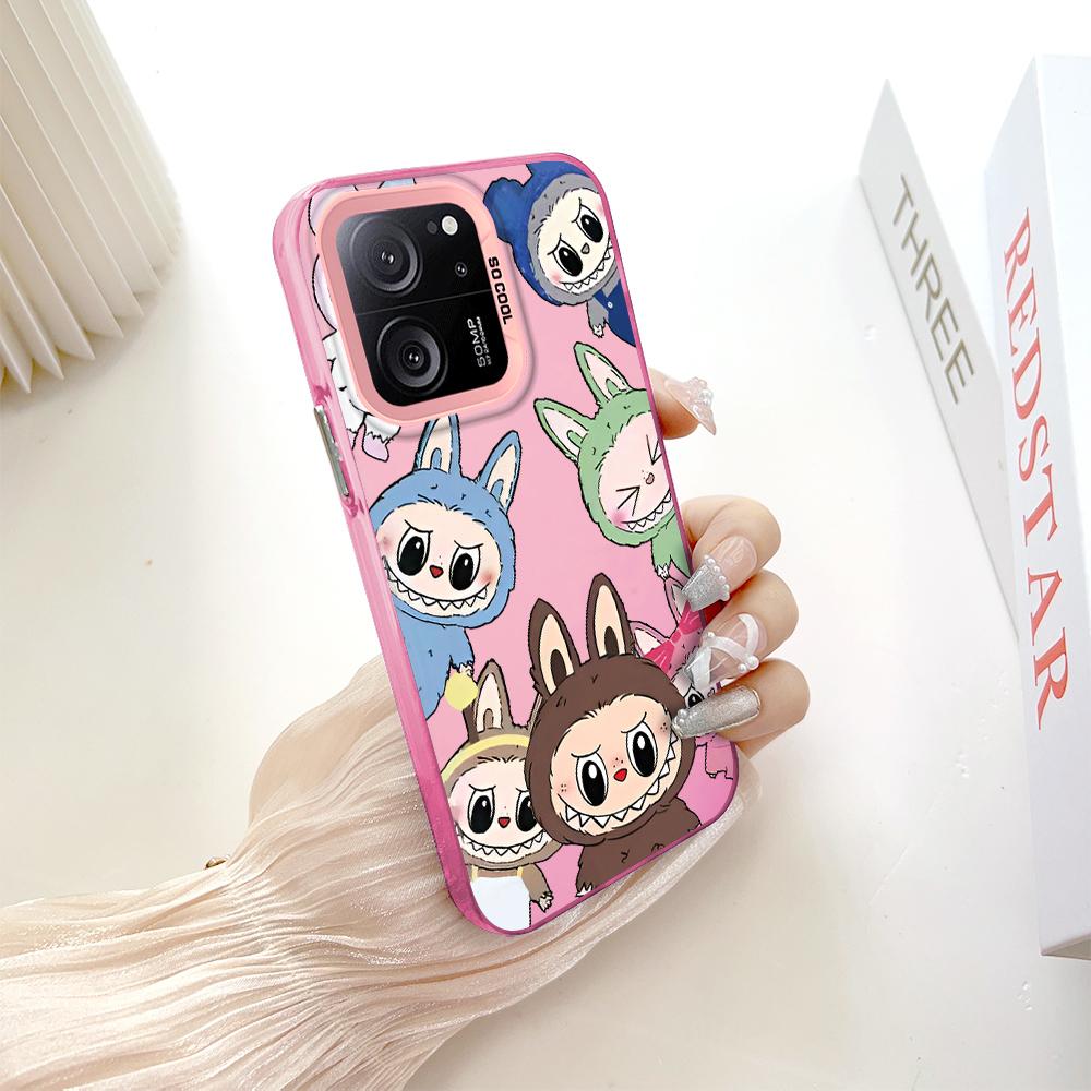 Окрашенный узор, цветной серебристый, двухсторонний, жесткий, противоударный чехол для телефона Xiaomi Redmi Poco