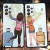 Planes World Map Travel Case For Samsung A24 A12 A14 A32 A50 A70 A20E A20S A10 A10S A22 A30 A40 A34 A54 A42 A52 5G A04s Cover