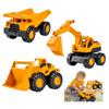Set of 3 Construction Vehicles, Excavator Toy, Construction/Work Vehicle, Dump Truck, Model Car, Sandbox Car, Kids Sand Toy