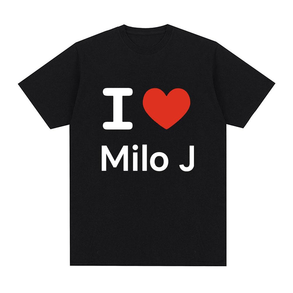 I Love Milo J Tshirt 111 Album Merch TShirts Unisex Women Clothes Fashion Hip Hop Vintage Harajuku Short Sleeve T Shirt Fans Gift