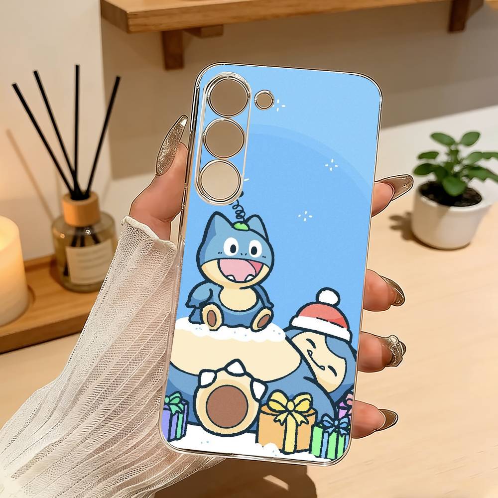 Cute S-Snorlax-x Sleep Phone Case For Samsung A10 A12 A31 A40 A70 Transparent Cover