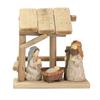 Wooden Christian Birth Of Jesus Stable Christmas Ornaments Church Resin Crafts Home Decor Nativity Scene Religious Gift Decor