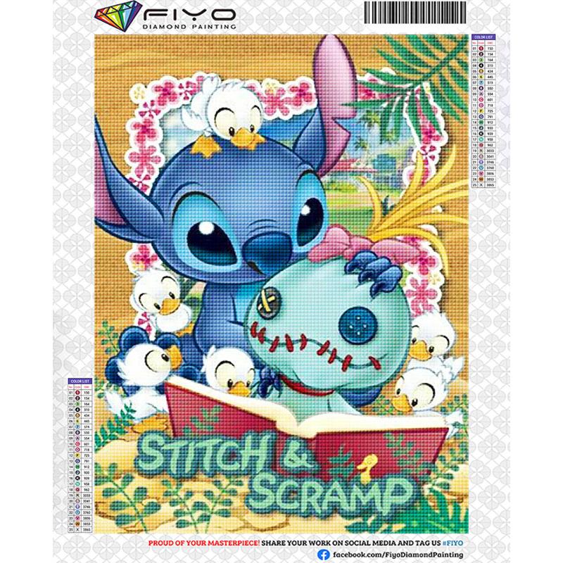 Diamond Painting Disney Lilo & Stitch Picture 5D DIY Full Round Drill Mosaic Embroidery Cross Stitch Kits Home Decor