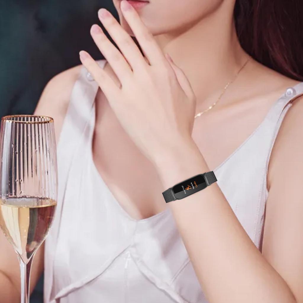 Для Fitbit Inspire 3 Миланский ремешок из нержавеющей стали для смарт-часов, сменный браслет на запястье с застежкой