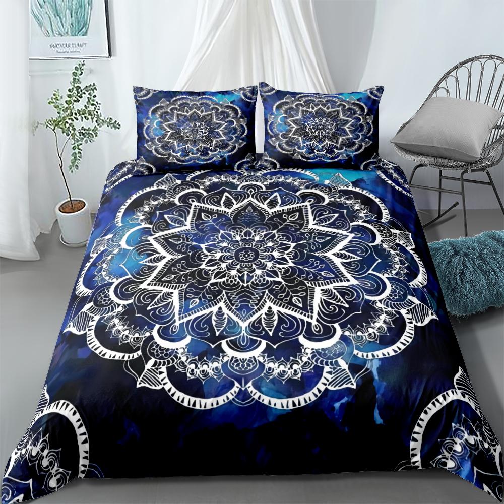 Комплект постельного белья для мальчиков в стиле барокко Mandala Vintage Mansion Duvet Cover Set King Queen Double Full Twin Single Size Boys