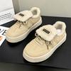 Maillard Dexun Velvet Thick Baseplate Shoes Women's Winter New Niche Warm Low-top Versatile Sports Cotton Shoes