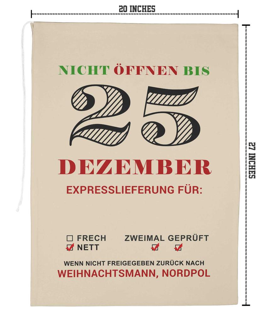 Printtoo Упаковка из 2 специальных рождественских мешков с завязками, очень большого размера, для многоразового хранения рождественских подарков, 27x20 дюймов