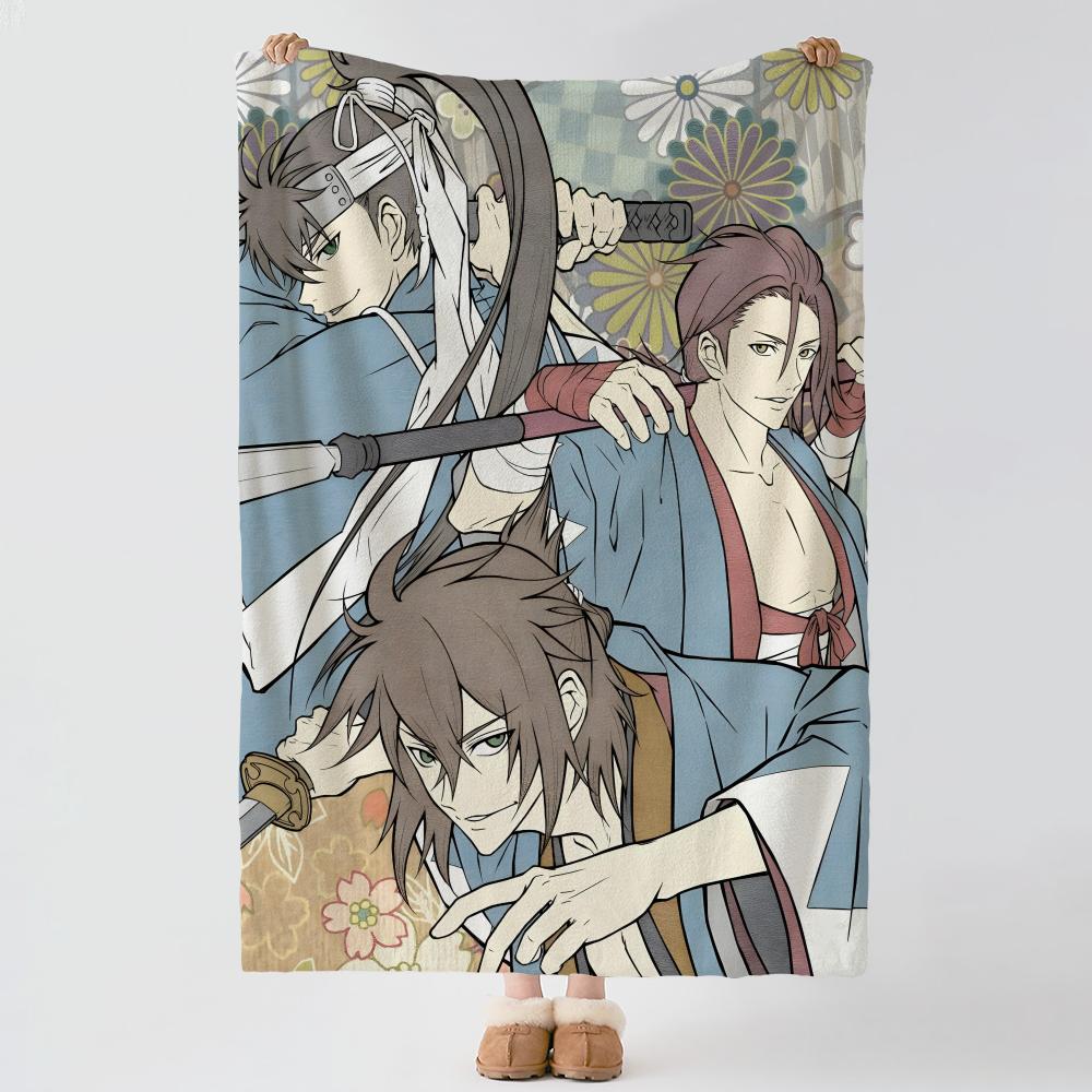 Игра H-Hakuoki-I Толстое Уютное Фланелевое Одеяло, Многоцелевое Использование В Помещении На Улице Ежедневный Сон