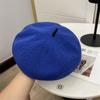 Осень и зима кашемировая вязаная контрастных цветов твидовая беретка женская литературная мода эластичная лента от пота шляпа художника