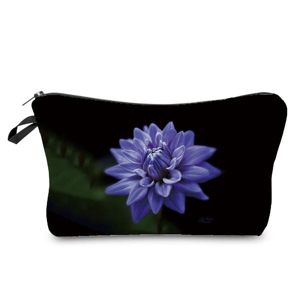 Женская косметичка с цветочным принтом для туалетных принадлежностей, органайзер для путешествий, 6379