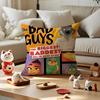 Cartoon TThe Bad Guys  Cushion Cover Silky Short Plush with Invisible Zipper Dustproof Sofa Pillow Cover for Home Decor