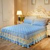 Юбка-кровать из кружевной пряжи, кружевное утолщенное стеганое покрывало с начесом, защитный чехол для матраса, постельные принадлежности