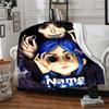 Custom Name Coraline Theme Printed Blanket - Perfect for Couch, Bed, Travel & Outdoor Use | Machine Washable, Cozy & Durable.