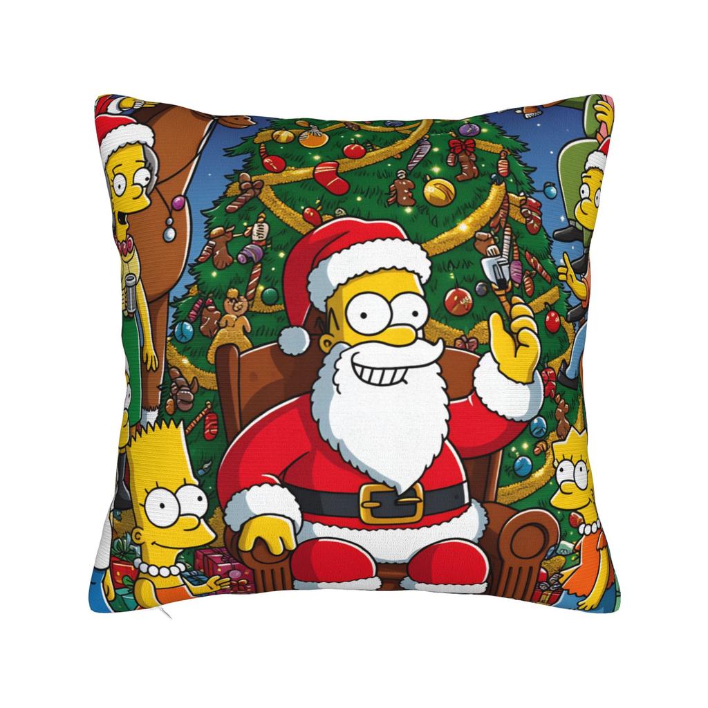 Pillow Cover SSimpsons Family Haunted House Halloween  Vintage Pillow Case For Sofa Bedroom Home Decor Pillowcases