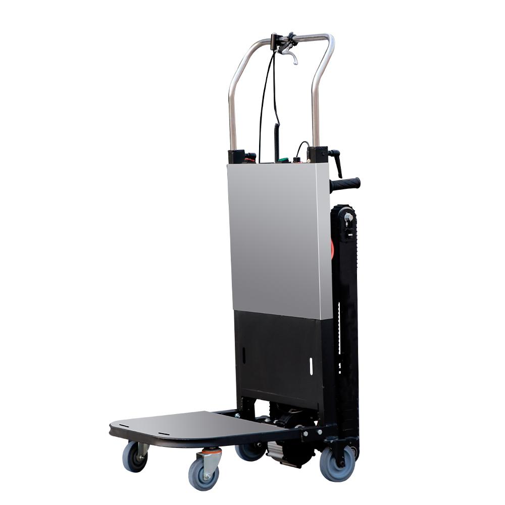 Tracked electric stair climber, with a load capacity of 350 kg and a range of 1000 steps, an ultra-long-range electric trolley.