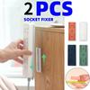 2 шт., органайзеры для держателей розеток, фиксатор для розеток, мощный бесследный настенный самоклеящийся бесшовный кабель